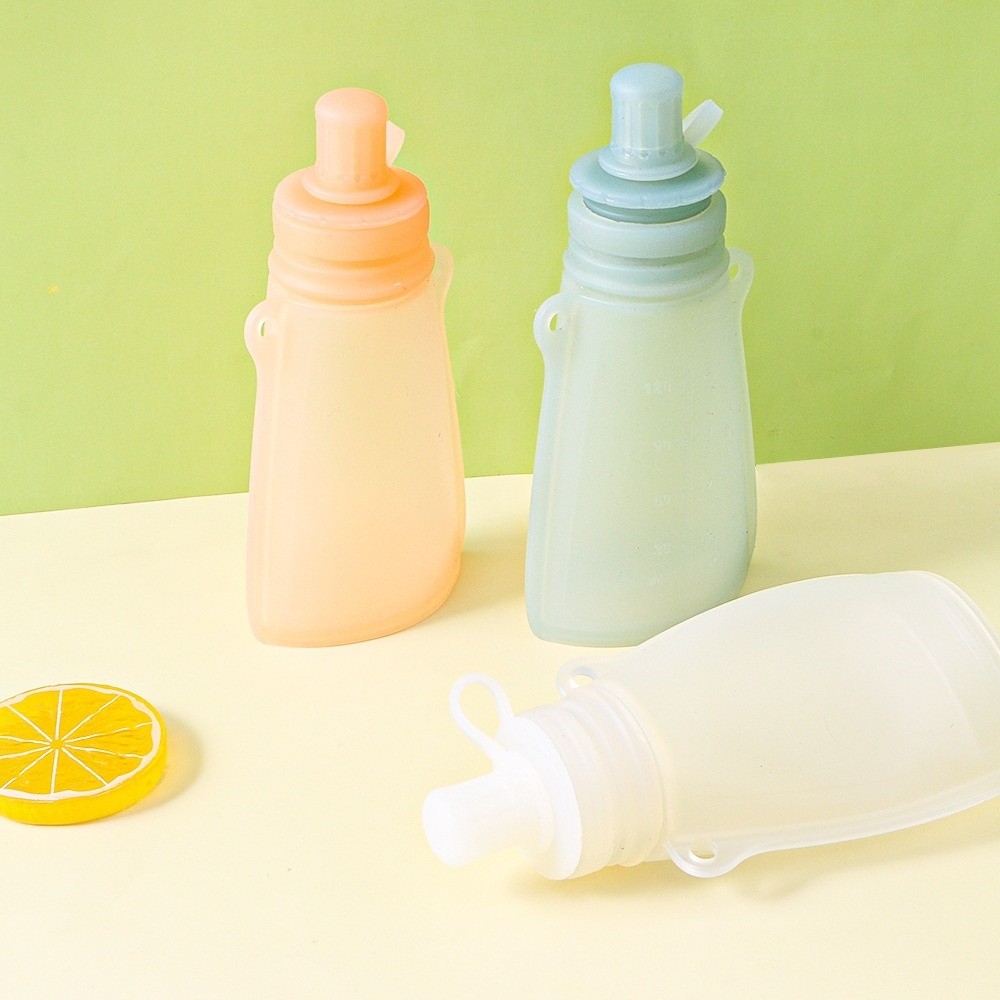 Baby Food Pouches Reusable - BPA Free Food Pouch Leak-proof Sealing