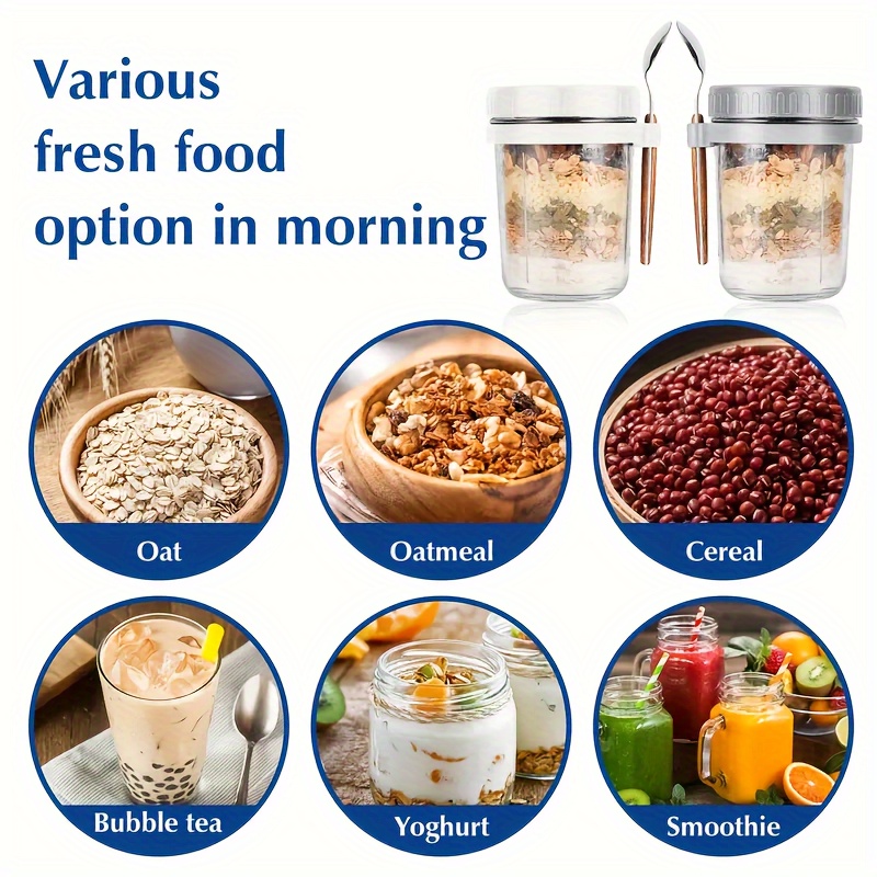 1pc/2pcs Glass Oatmeal Cup, Ov - đánh giá và giá Baby Food Jars Glass