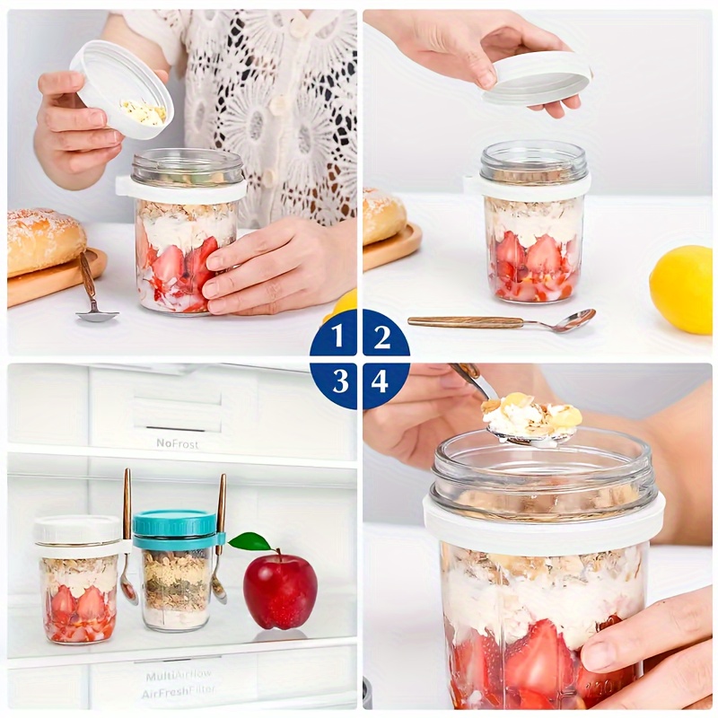 1pc/2pcs Glass Oatmeal Cup, Ov - đánh giá và giá Baby Food Jars Glass