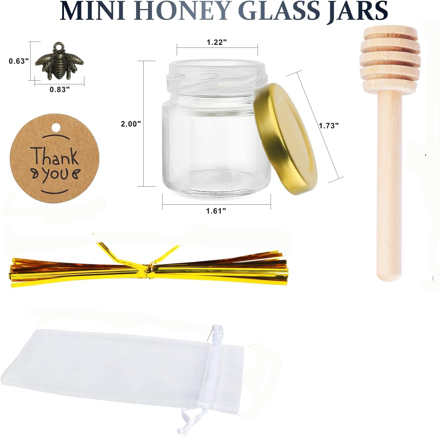 Mini Glass Honey Jars with Woo - đánh giá và giá Baby Food Jars Glass