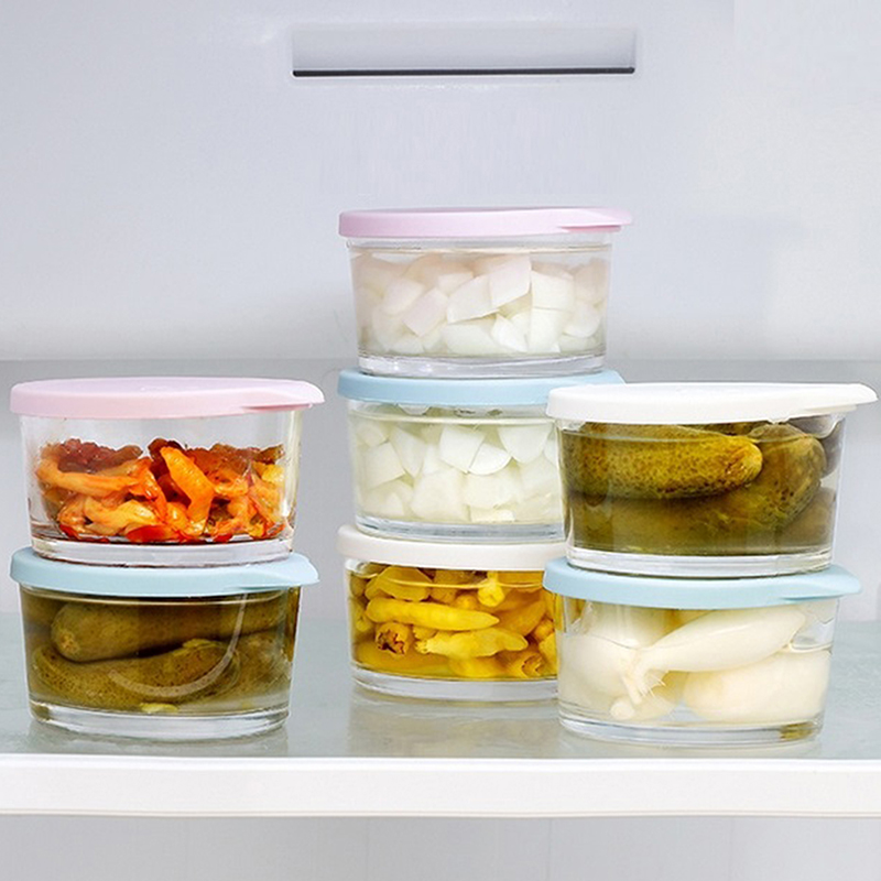 F】Microwave Safe Round Food St - đánh giá và giá Baby Food Jars Glass