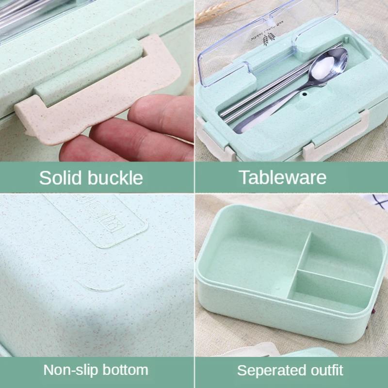 Microwave Lunch Box Wheat Stra - đánh giá và giá Baby Food Container