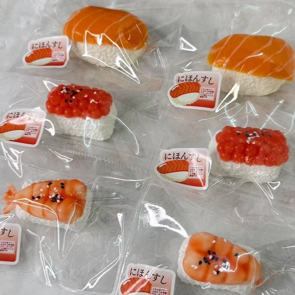 Simulation Food Sushi Squeeze  - đánh giá và giá Baby Food Shrimp