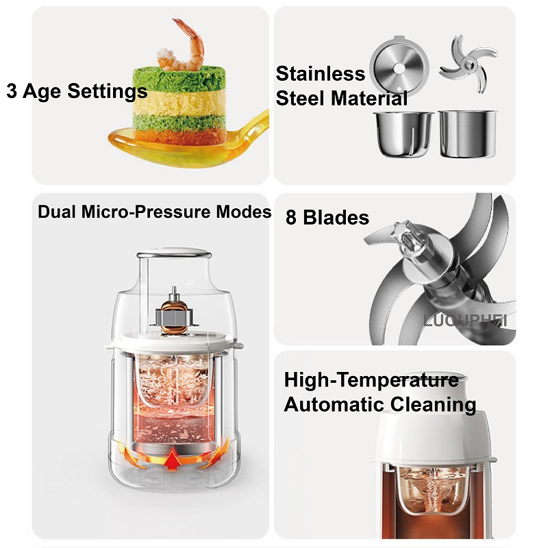 220V Baby Food Processor All-S - đánh giá và giá Baby Food Blender