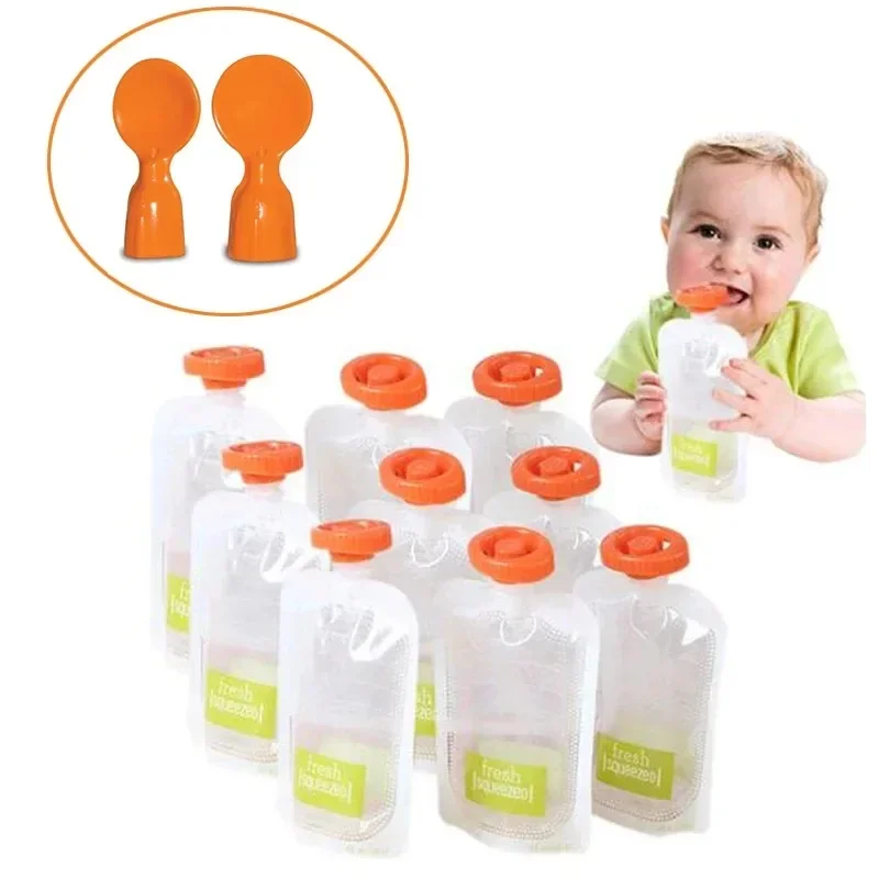Organic Infant Feeding Pouches - đánh giá và giá Baby Food Pouches Reusable