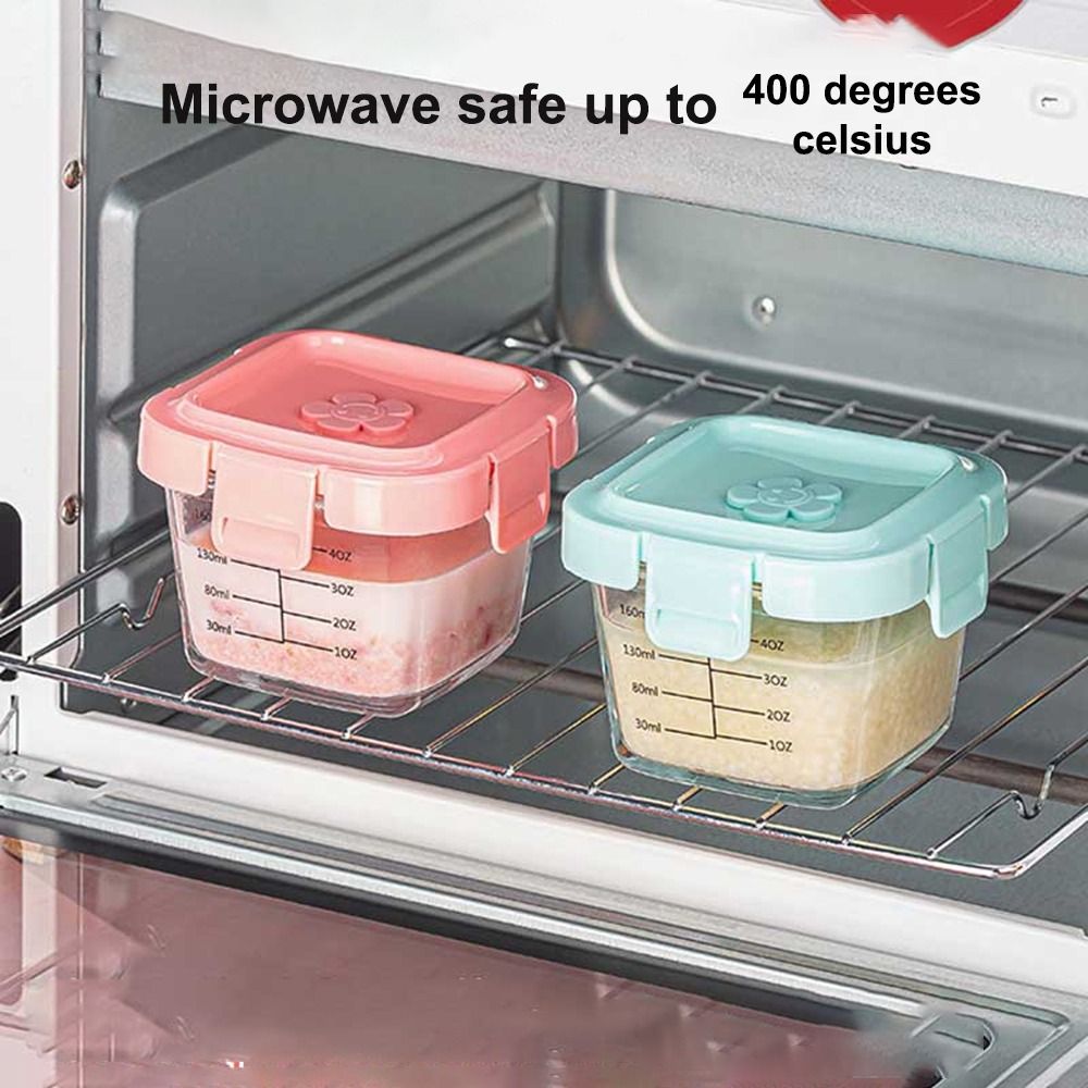 Glass Food Storage Box New 170 - đánh giá và giá Baby Food Jars Glass