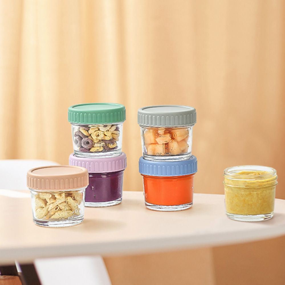 6pcs Glass Baby Food Jar Reusa - đánh giá và giá Baby Food Jars Glass
