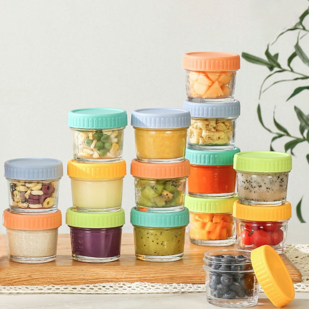 6pcs Glass Baby Food Jar Reusa - đánh giá và giá Baby Food Jars Glass