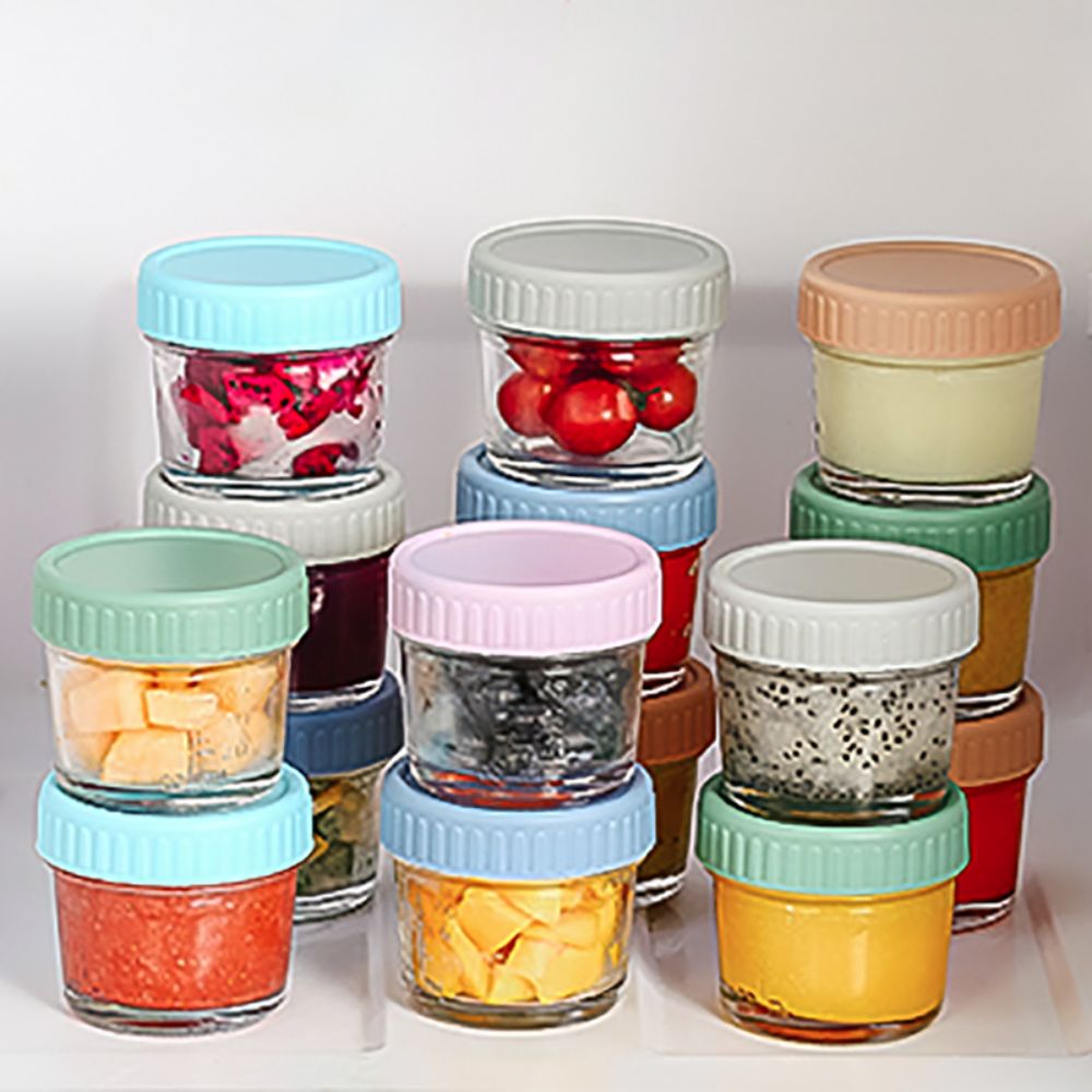 6pcs Glass Baby Food Jar Reusa - đánh giá và giá Baby Food Jars Glass