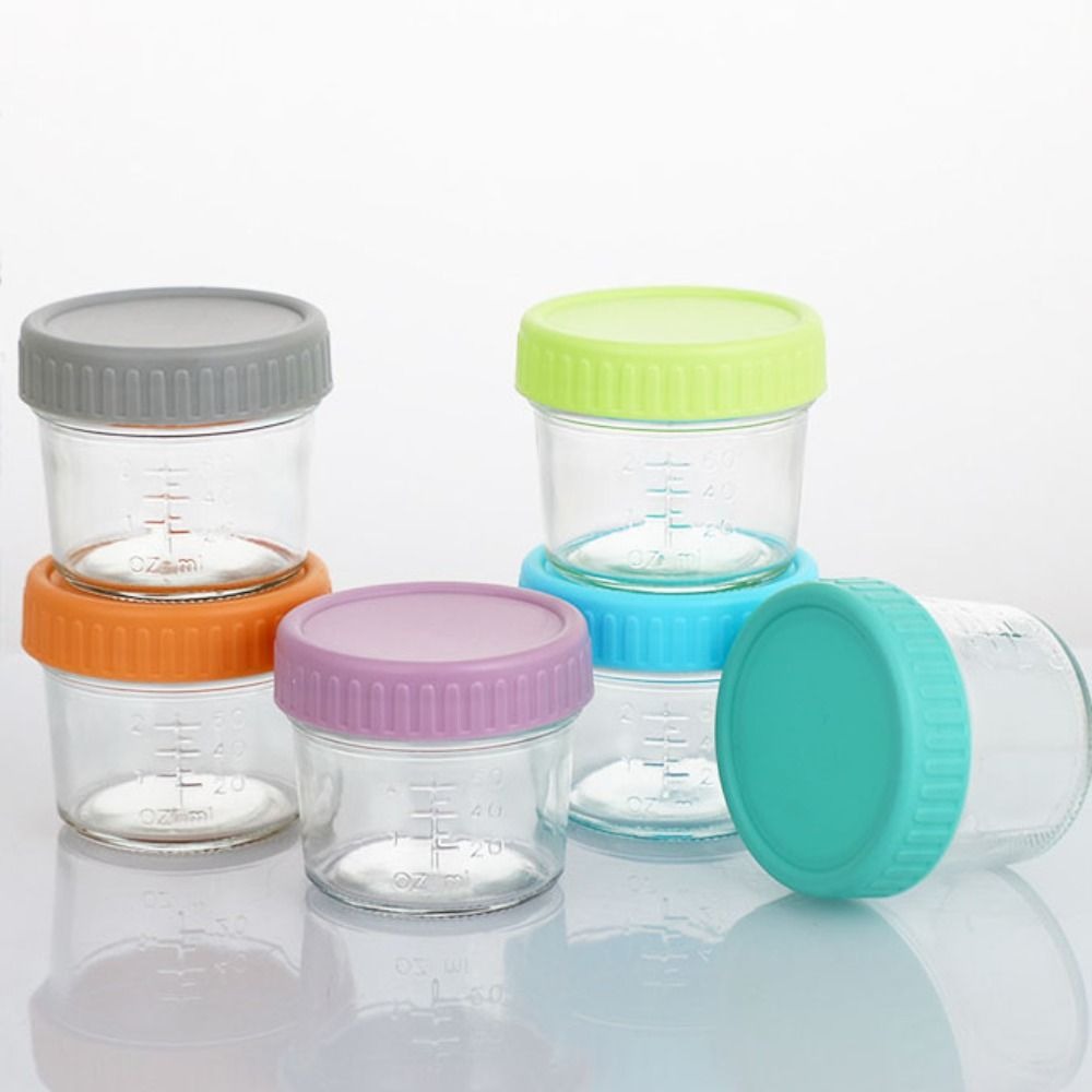 6pcs Glass Baby Food Jar Reusa - đánh giá và giá Baby Food Jars Glass