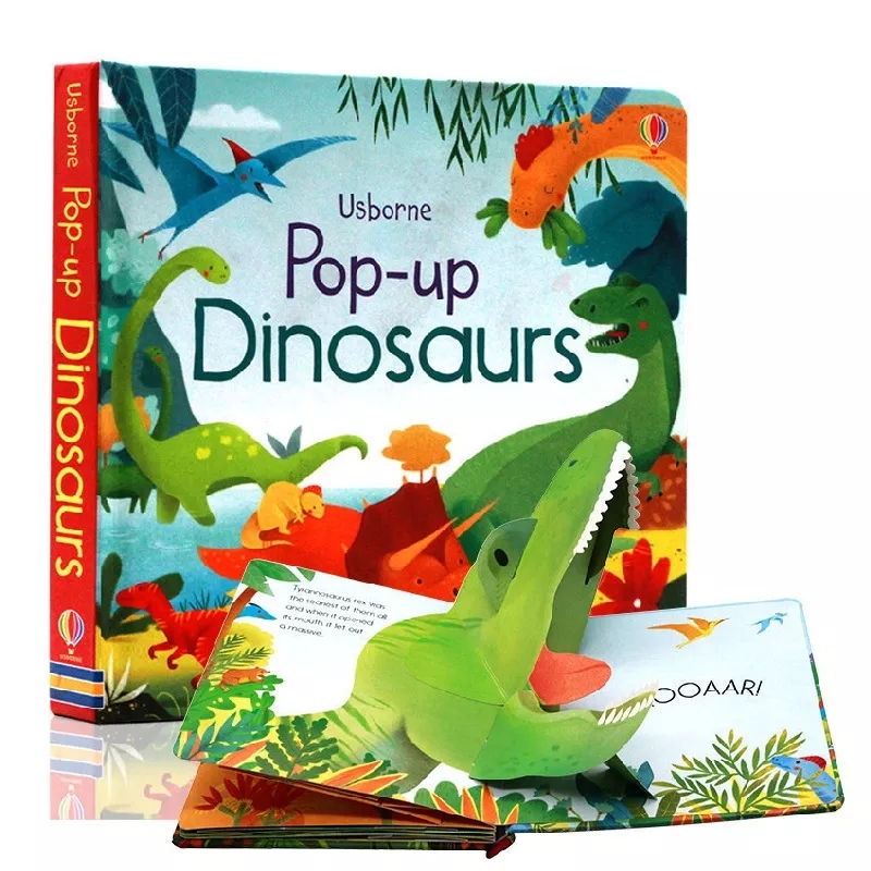 Usborne Pop Up Dinosaurs/Jungl - đánh giá và giá Baby Food Book