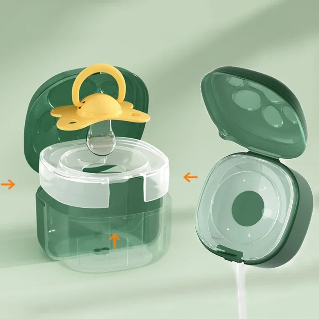 Food Grade Silicone Pacifier B - đánh giá và giá Baby Food Container