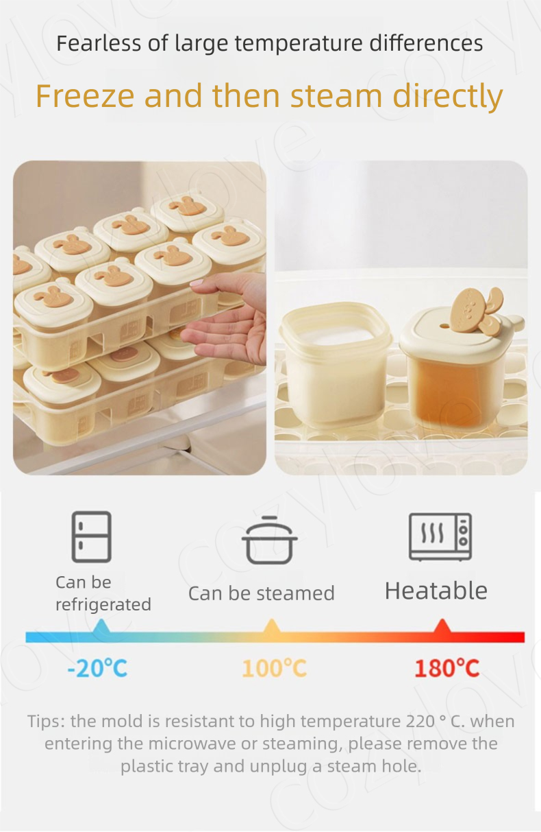 Portable Baby Food Freezer Tra - đánh giá và giá Baby Food Pouches Reusable