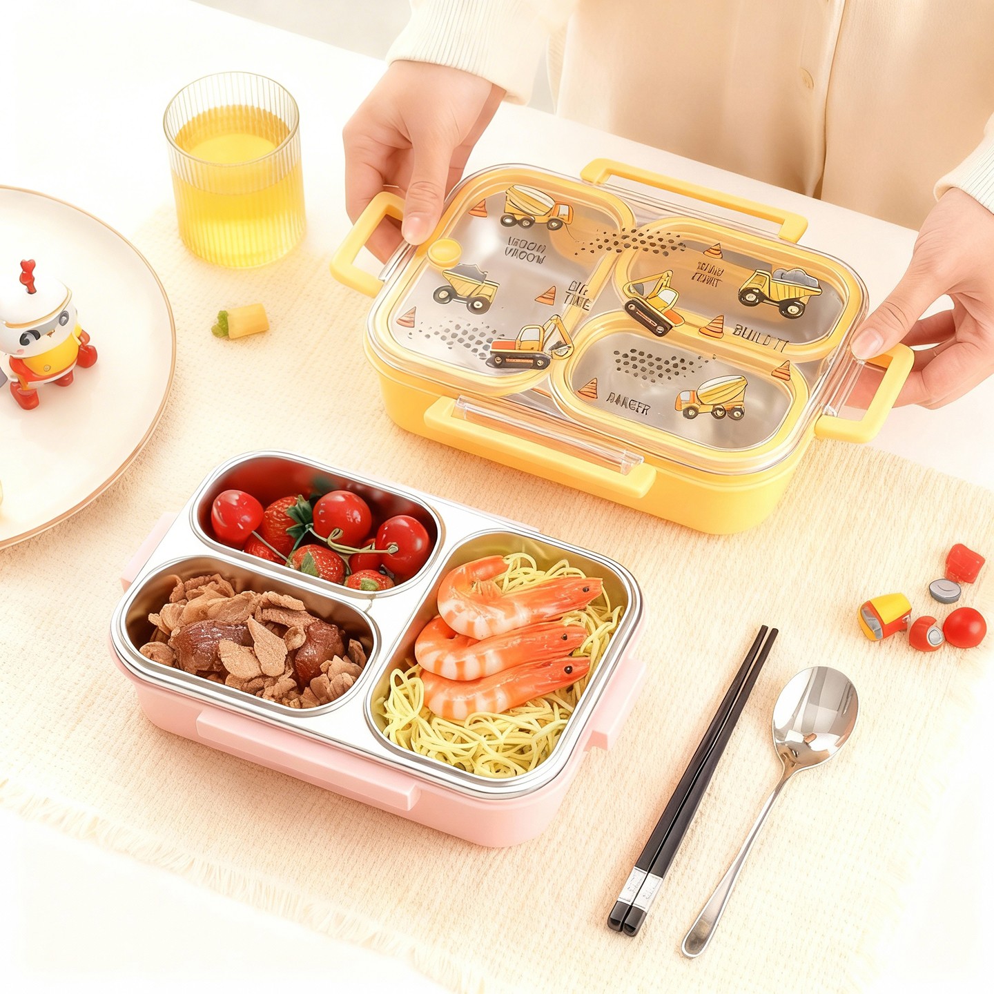 Large Capacity Cartoon Childre - đánh giá và giá Baby Food Container